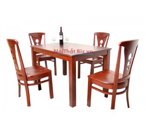 Bộ bàn ăn chữ nhật, ghế 98-2