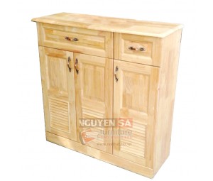 Tủ giầy dép 3 cánh gỗ cao su